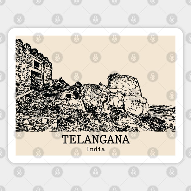 Telangana - India Magnet by Lakeric